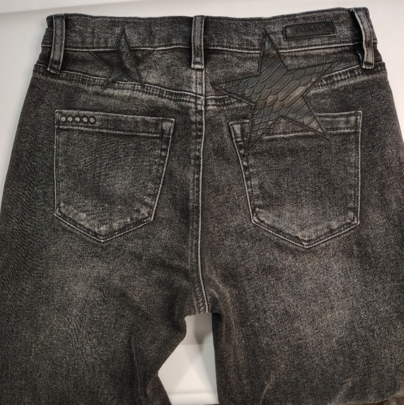 Blanknyc women's jeans the Madison crop pants, star patches,high rise, sz 26. - Picture 7 of 16